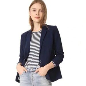 NWOT Cupcakes & Cashmere Navy Blue Single Button Blazer, Size S